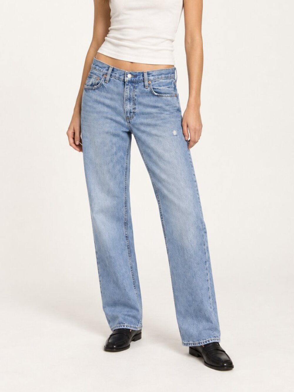 Aritzia Denim Forum The Comfy Low Rise Loose 30L Size 24